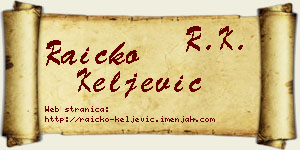 Raičko Keljević vizit kartica